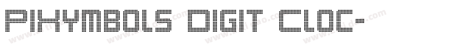 PIXymbols Digit Cloc字体转换